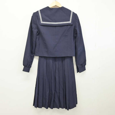 【中古】北海道 苫小牧東中学校 女子制服 3点 (セーラー服・ベスト・スカート) sf052488