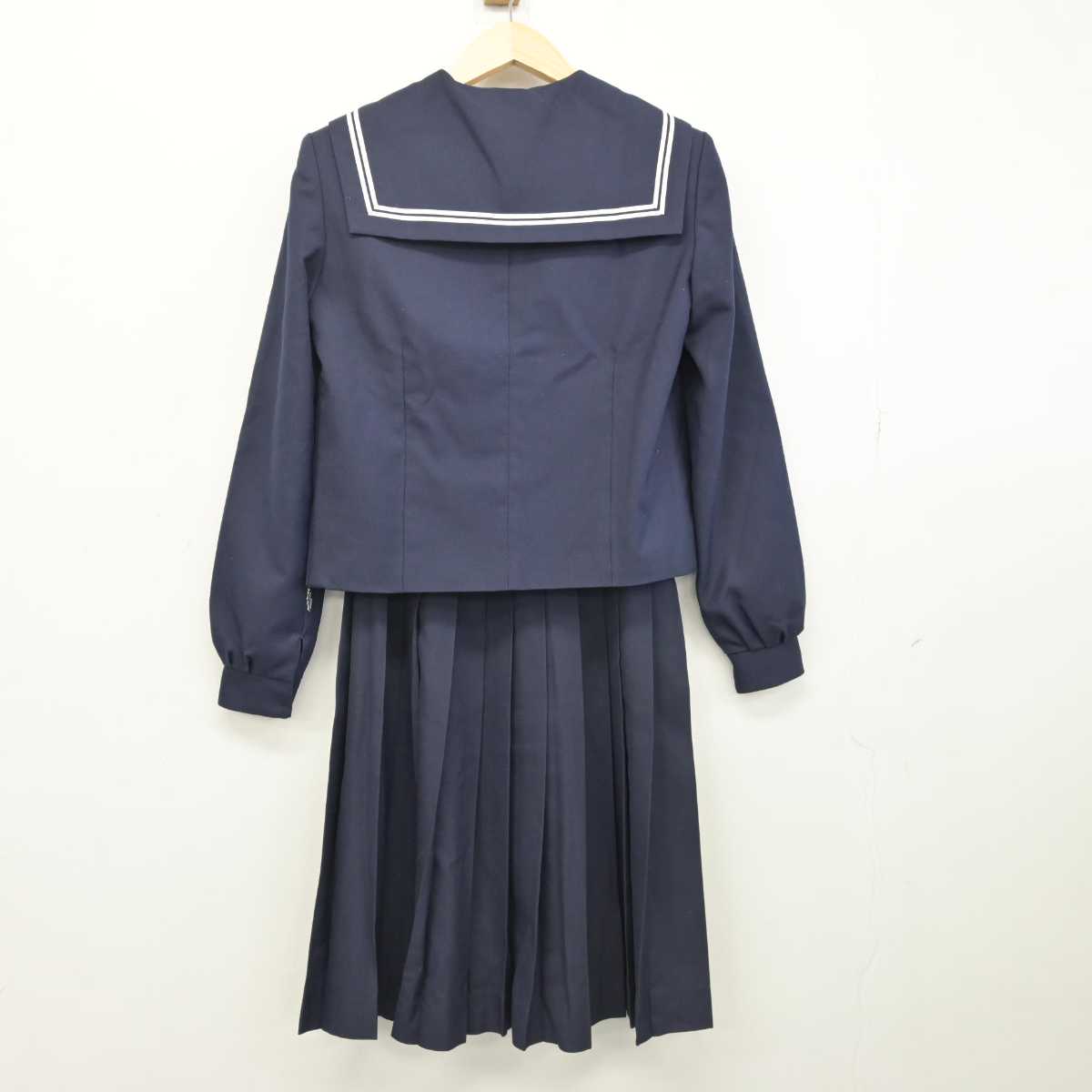 【中古】北海道 苫小牧東中学校 女子制服 2点 (セーラー服・スカート) sf052489