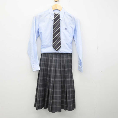 【中古】新潟県 小千谷西高等学校 女子制服 4点 (ブレザー・シャツ・スカート) sf052490