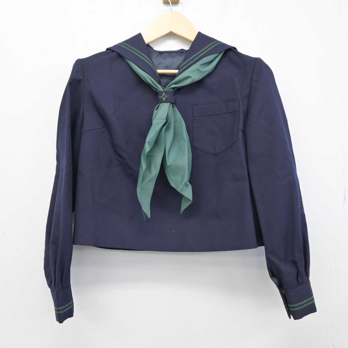 【中古】東京都 二松學舍大学附属高等学校 女子制服 3点 (セーラー服・ジャンパースカート) sf052492