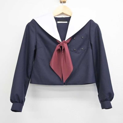 【中古】愛知県 暁中学校 女子制服 3点 (セーラー服・スカート) sf052497