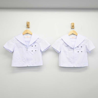 【中古】愛知県 暁中学校 女子制服 3点 (セーラー服・スカート) sf052498