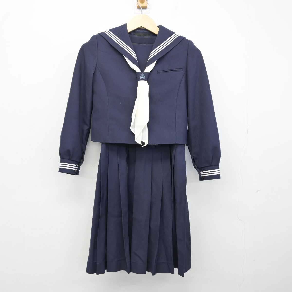 【中古】東京都 西台中学校 女子制服 3点 (セーラー服・ジャンパースカート) sf052511