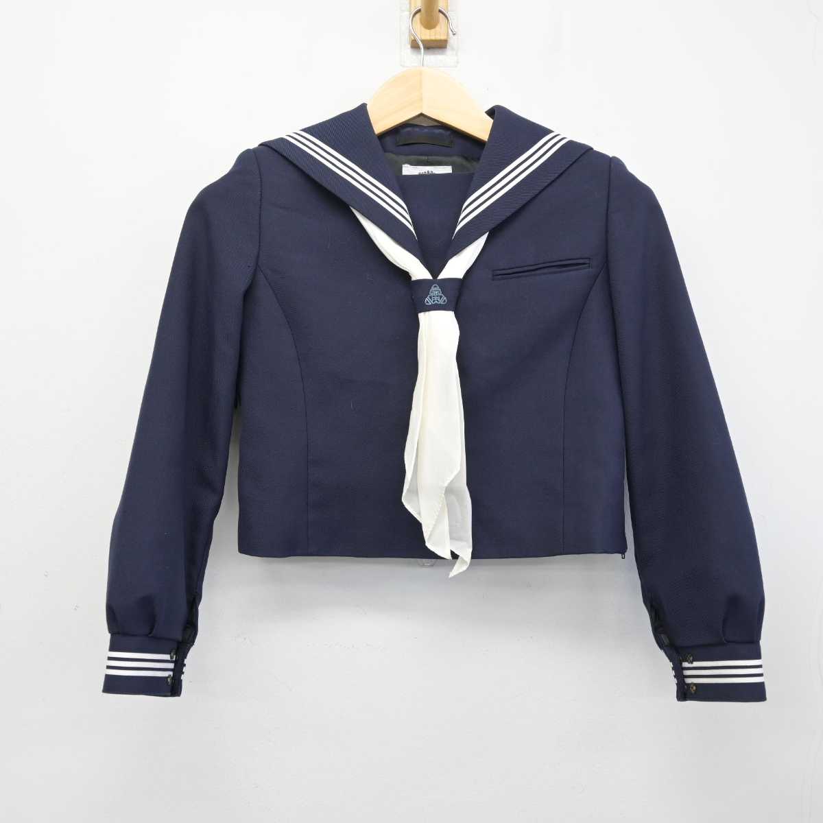 【中古】東京都 西台中学校 女子制服 3点 (セーラー服・ジャンパースカート) sf052511