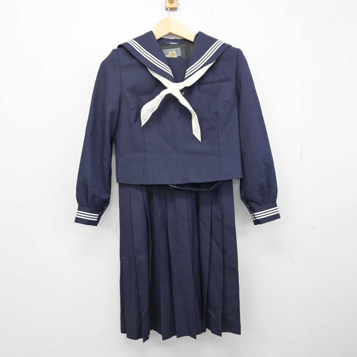 【中古】東京都 西台中学校 女子制服 3点 (セーラー服・ジャンパースカート) sf052512