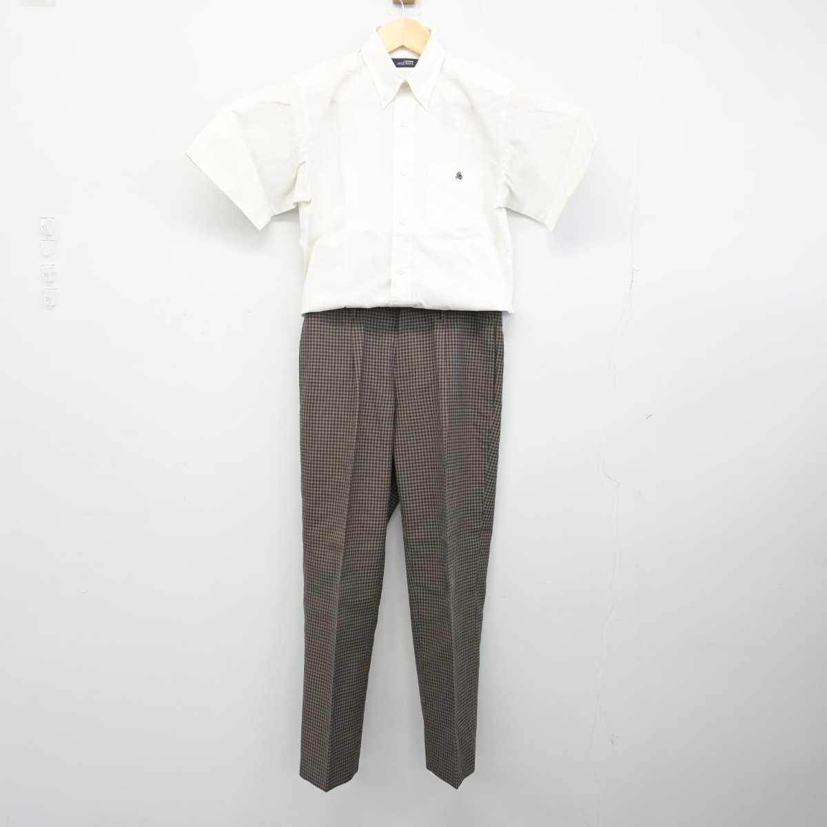 【中古】岡山県 瀬戸南高等学校 男子制服 2点 (シャツ・ズボン) sf052518