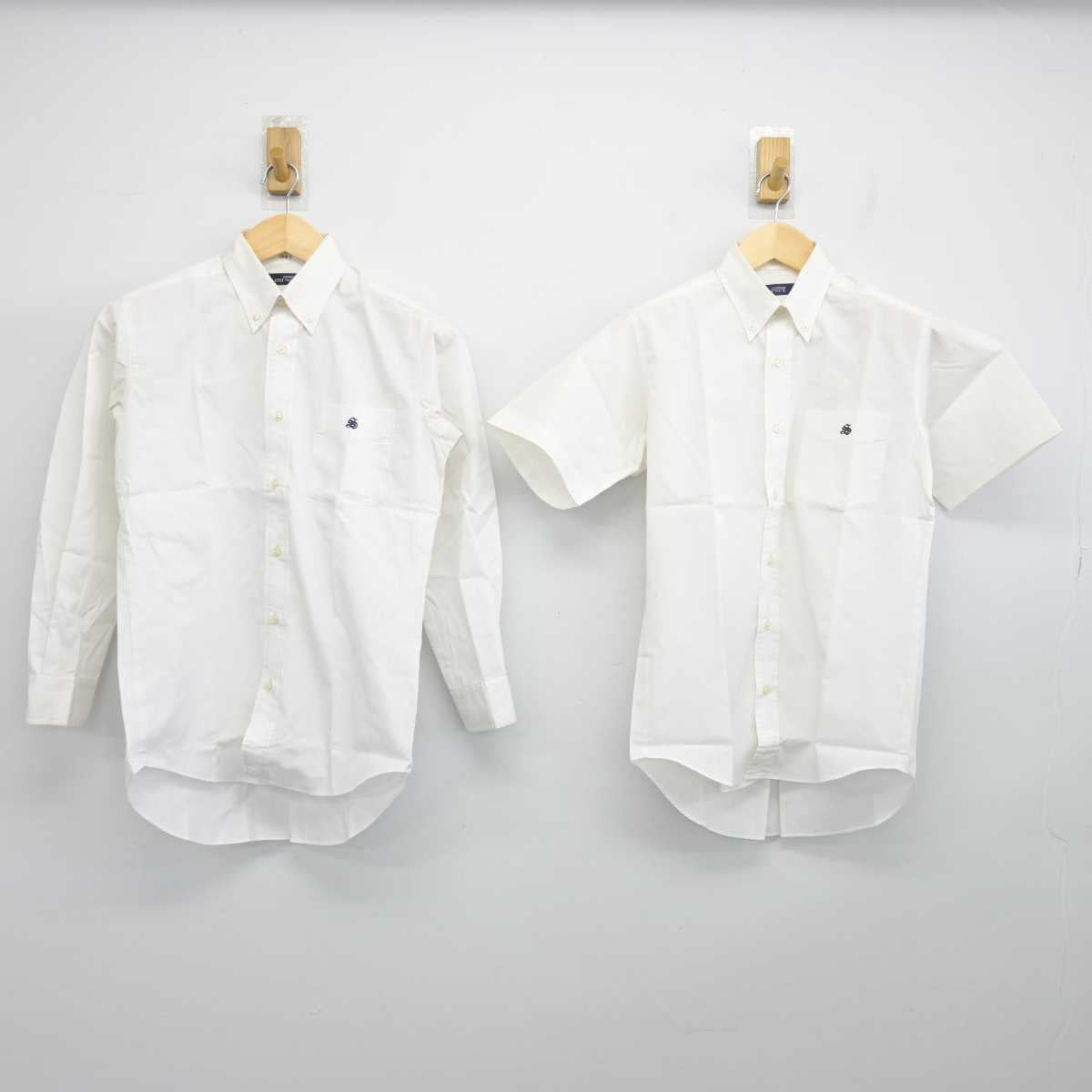 【中古】岡山県 瀬戸南高等学校 男子制服 2点 (シャツ) sf052519