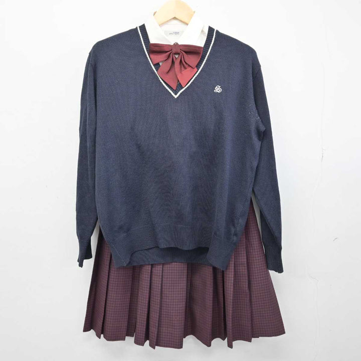 中古】岡山県 瀬戸南高等学校 女子制服 5点 (ブレザー・シャツ・ニット・スカート) sf052521 | 中古制服通販パレイド