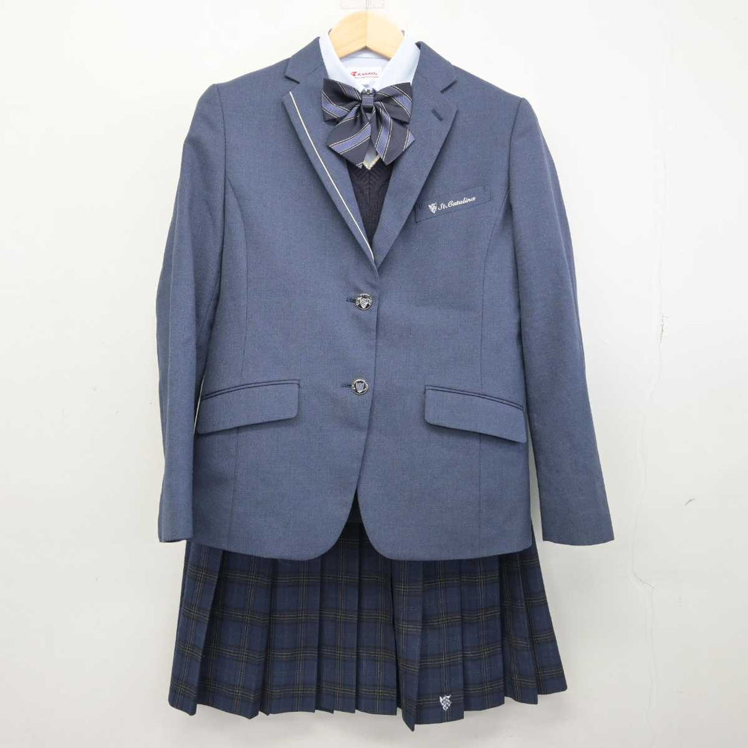 【中古】愛媛県 聖カタリナ学園高等学校 女子制服 5点 (ブレザー・シャツ・ニットベスト・スカート) sf052525 | 中古制服通販パレイド