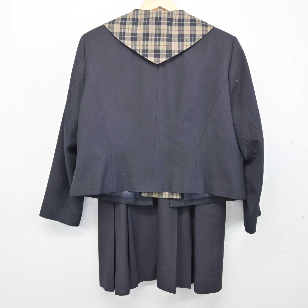 【中古】岡山県 明誠学院高等学校 女子制服 2点 (ブレザー・スカート) sf052543