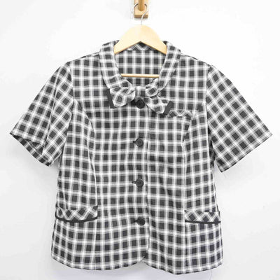 【中古】 事務服 女子制服 2点 (ブラウス・スカート) sf052545