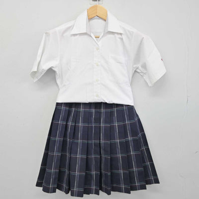 【中古】神奈川県 英理女子学院高等学校 女子制服 3点 (シャツ・スカート) sf052548