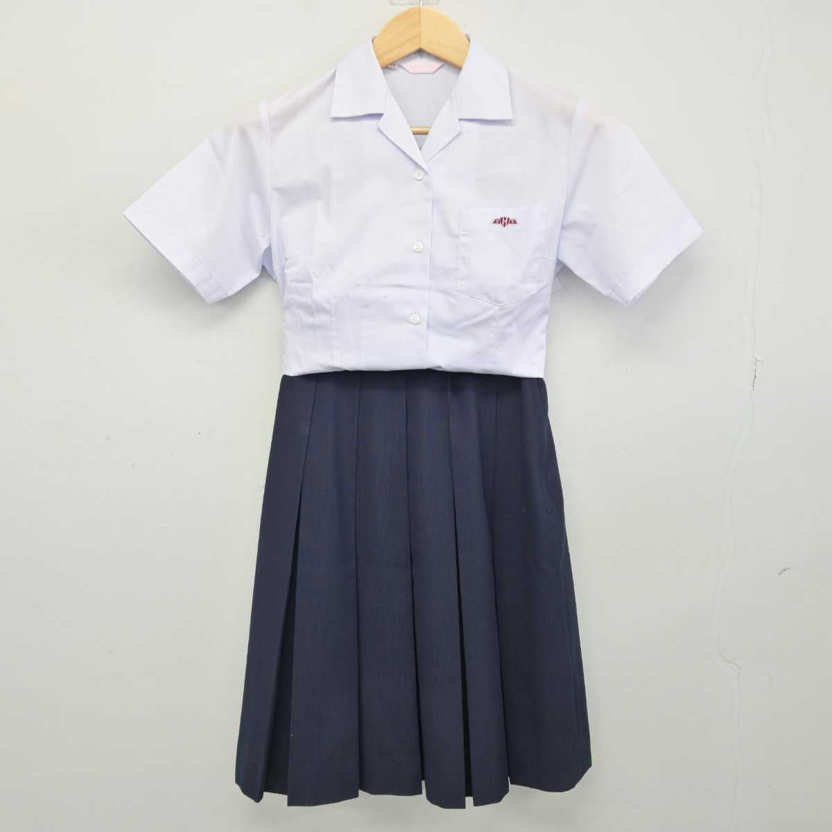 【中古】静岡県 静岡市立高等学校 女子制服 3点 (シャツ・スカート) sf052555