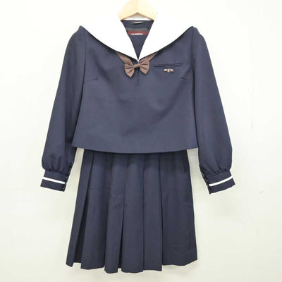 【中古】静岡県 静岡市立高等学校 女子制服 4点 (セーラー服・スカート) sf052556