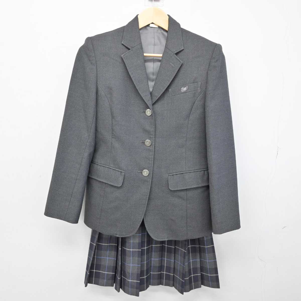 【中古】三重県 四日市南高等学校 女子制服 3点 (ブレザー・スカート) sf052561