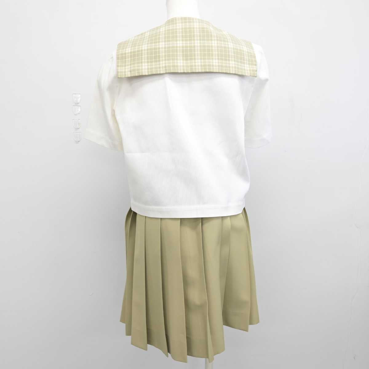 【中古】埼玉県 越谷南高等学校 女子制服 3点 (シャツ・スカート) sf052563