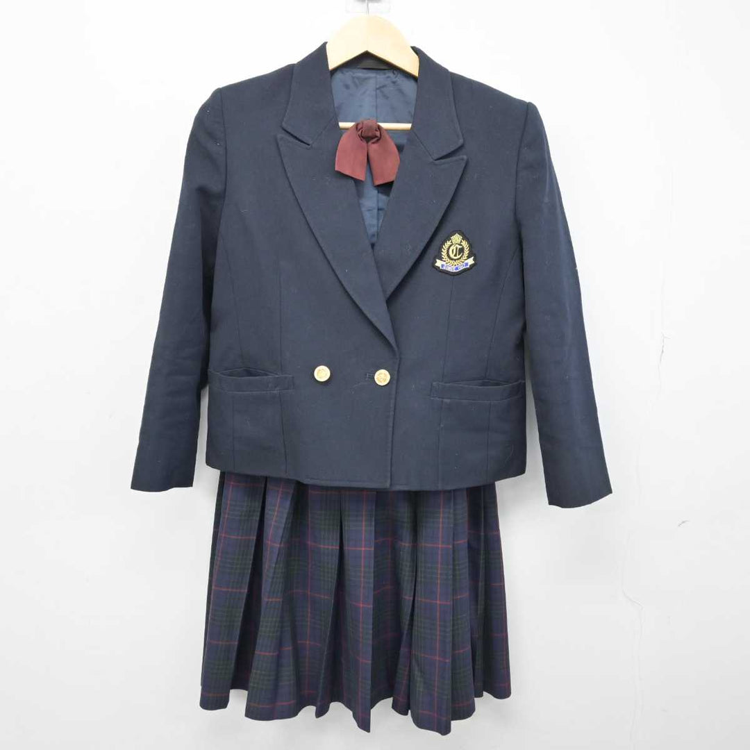 中古】福岡県 筑紫中央高等学校 女子制服 4点 (ブレザー・ベスト・スカート) sf052564 | 中古制服通販パレイド