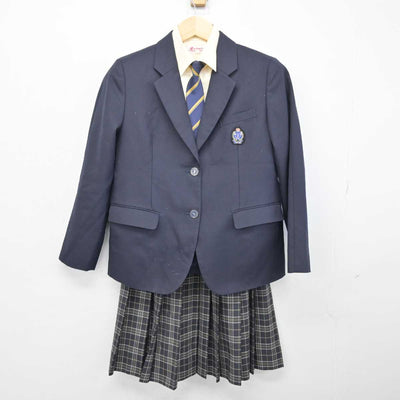 【中古】愛媛県 伊予高等学校 女子制服 4点 (ブレザー・シャツ・スカート) sf052568