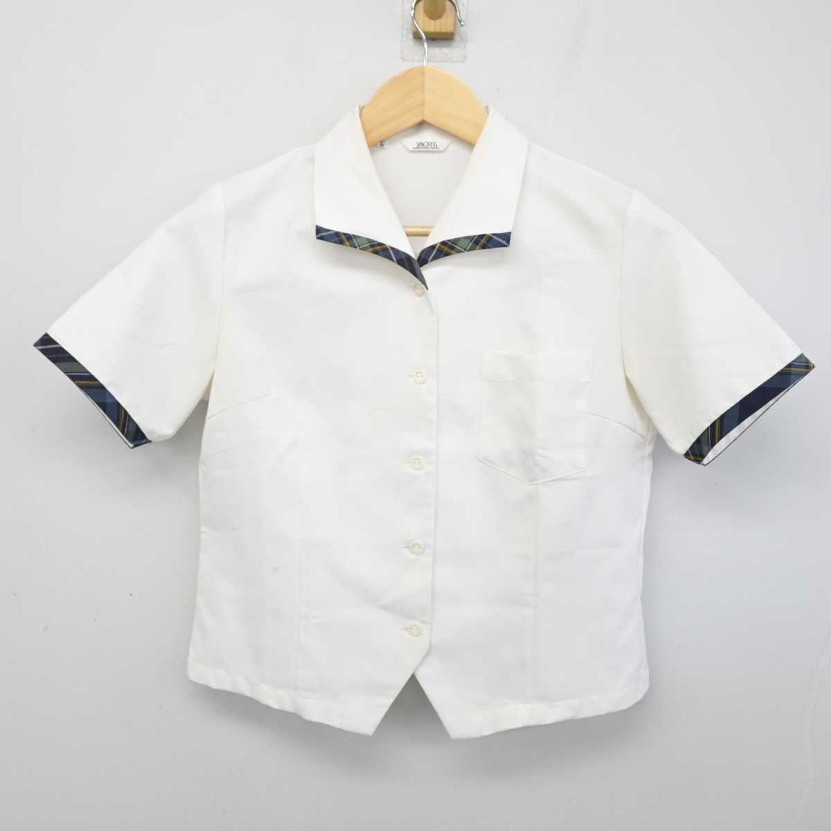 【中古】愛媛県 伊予高等学校 女子制服 2点 (シャツ) sf052570