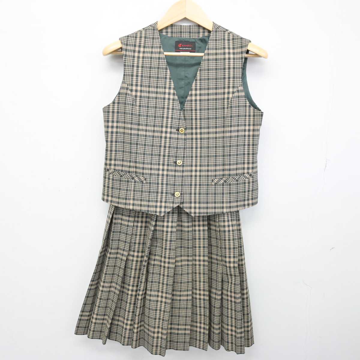 【中古】宮城県 高砂中学校 女子制服 4点 (ブレザー・ベスト・スカート) sf052579