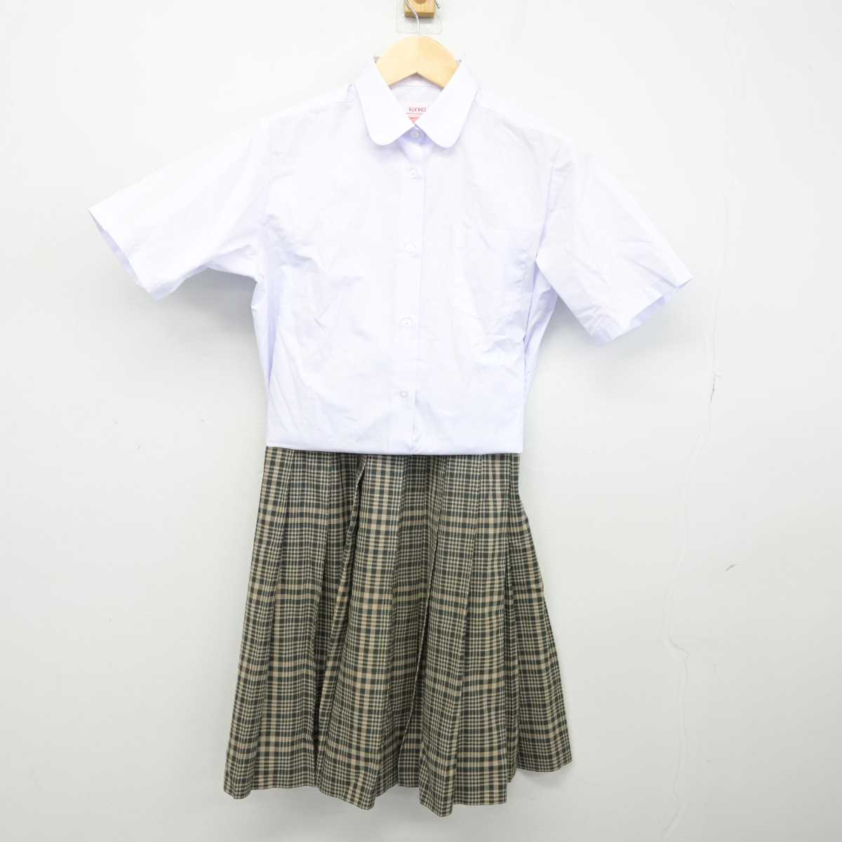 【中古】宮城県 高砂中学校 女子制服 2点 (シャツ・スカート) sf052580