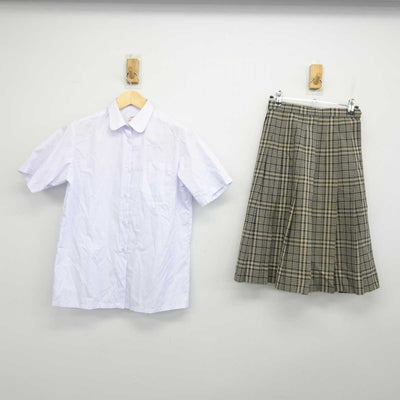 【中古】宮城県 高砂中学校 女子制服 2点 (シャツ・スカート) sf052580