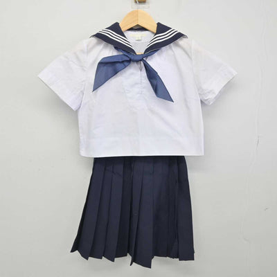 【中古】広島県 広島皆実高等学校 女子制服 5点 (セーラー服・セーラー服・スカート) sf052595