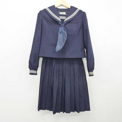 【中古】北海道 問寒別小中学校 女子制服 3点 (セーラー服・スカート) sf052604