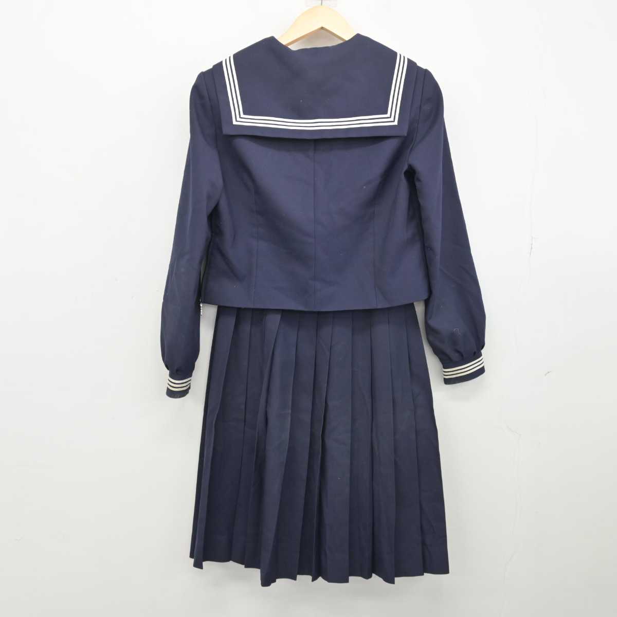 【中古】北海道 問寒別小中学校 女子制服 3点 (セーラー服・スカート) sf052604