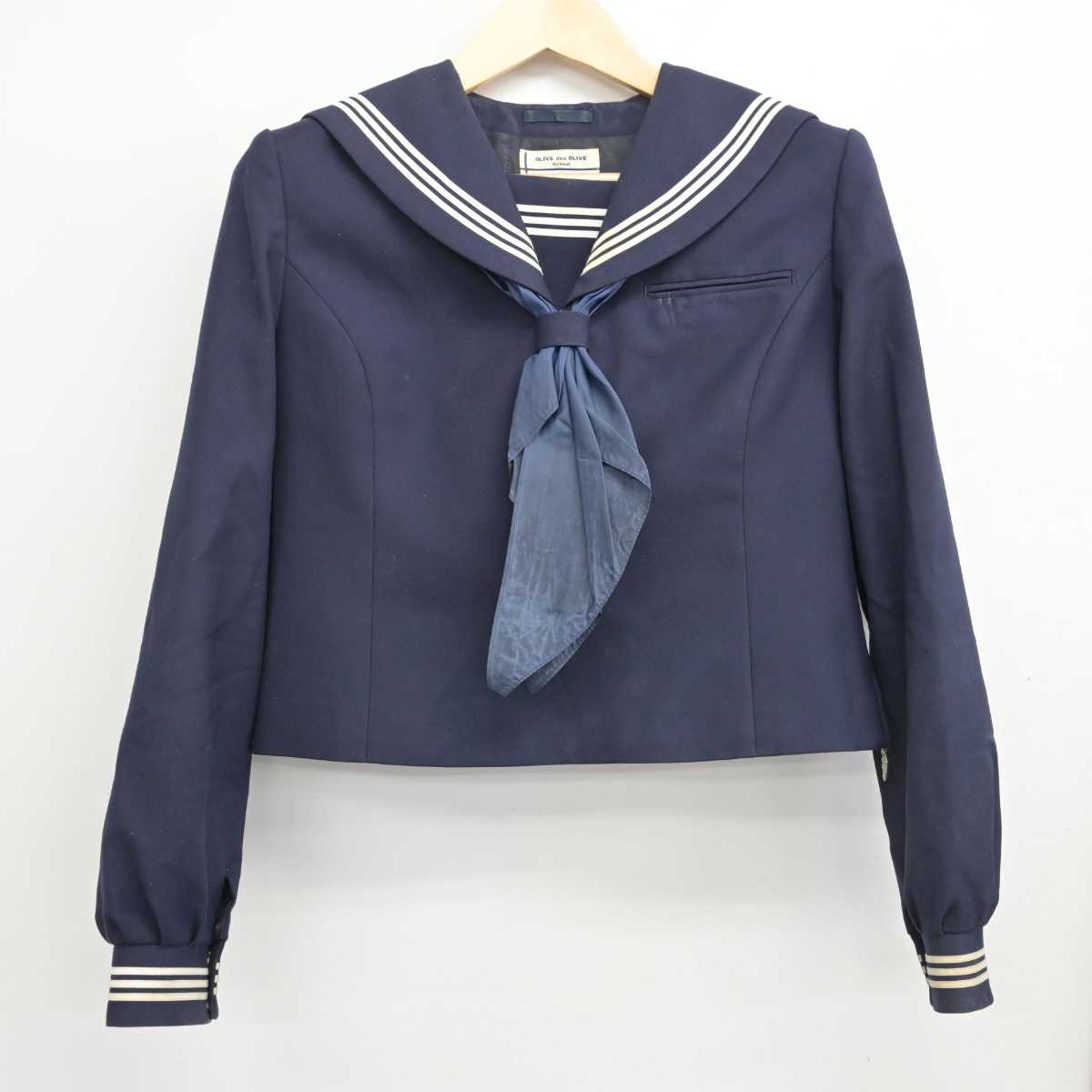 【中古】北海道 問寒別小中学校 女子制服 3点 (セーラー服・スカート) sf052604