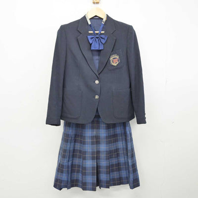 【中古】北海道 稚内高等学校 女子制服 4点 (ブレザー・ベスト・スカート) sf052606