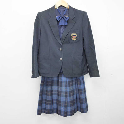 【中古】北海道 稚内高等学校 女子制服 4点 (ブレザー・ベスト・スカート) sf052607