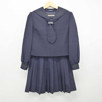 【中古】埼玉県 さいたま市立浦和高等学校 女子制服 3点 (セーラー服・スカート) sf052621