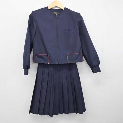 【中古】奈良県 飛鳥中学校 女子制服 3点 (ブレザー・スカート・スカート) sf052629