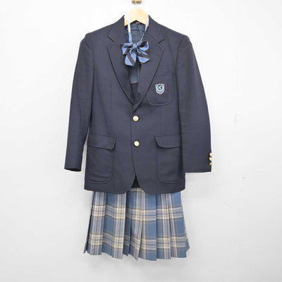 【中古】神奈川県 金沢総合高等学校 女子制服 3点 (ブレザー・スカート) sf052635