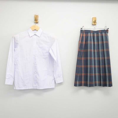 【中古】宮城県 広瀬中学校 女子制服 2点 (シャツ・スカート) sf052640