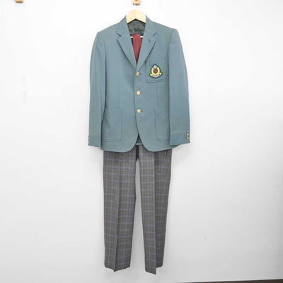 【中古】宮城県 広瀬中学校 男子制服 5点 (ブレザー・ズボン) sf052641