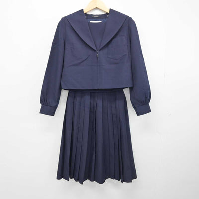 【中古】愛知県 志段味中学校 女子制服 2点 (セーラー服・スカート) sf052642