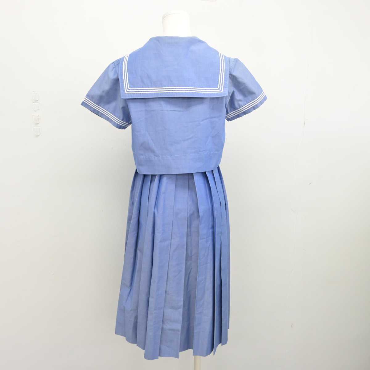 【中古】福岡県 福岡女学院中学校・高等学校 女子制服 3点 (セーラー服・ジャンパースカート) sf052646