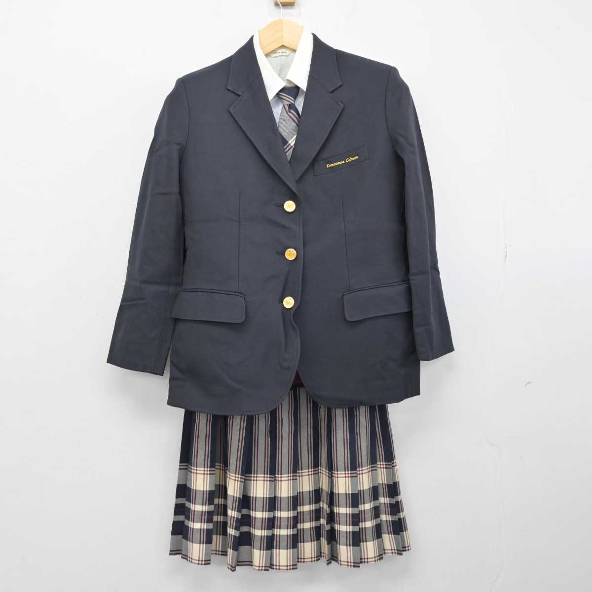 【中古】東京都 駒沢学園女子高等学校 女子制服 4点 (ブレザー・シャツ・スカート) sf052647