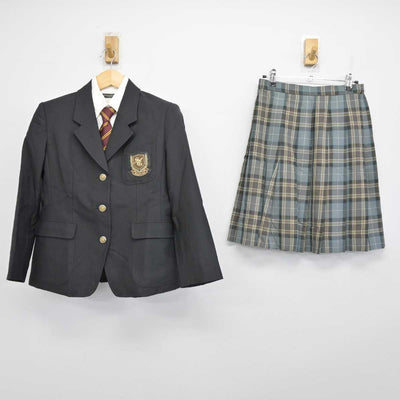 【中古】東京都 杉並学院高等学校 女子制服 4点 (ブレザー・シャツ・スカート) sf052660