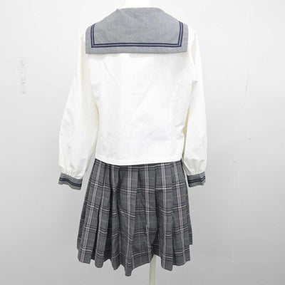 【中古】広島県 進徳女子高等学校 女子制服 3点 (セーラー服・スカート) sf052684