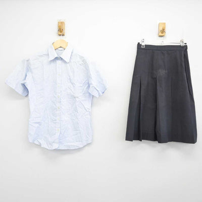 【中古】大阪府 長野高等学校 女子制服 3点 (シャツ・スカート) sf052693