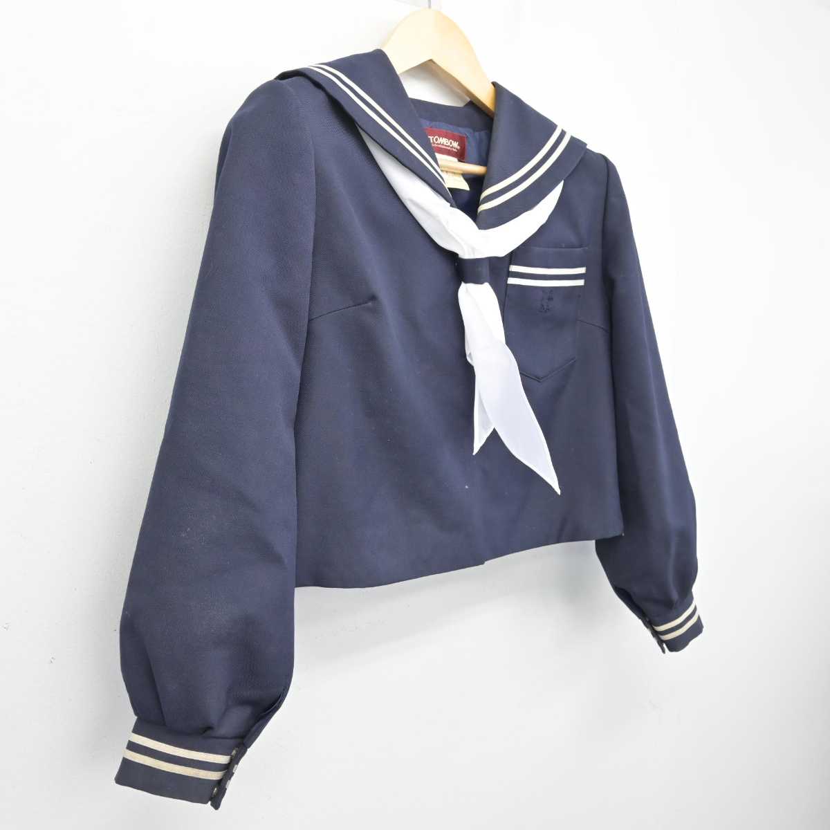 【中古】広島県 日比崎中学校 女子制服 2点 (セーラー服) sf052709