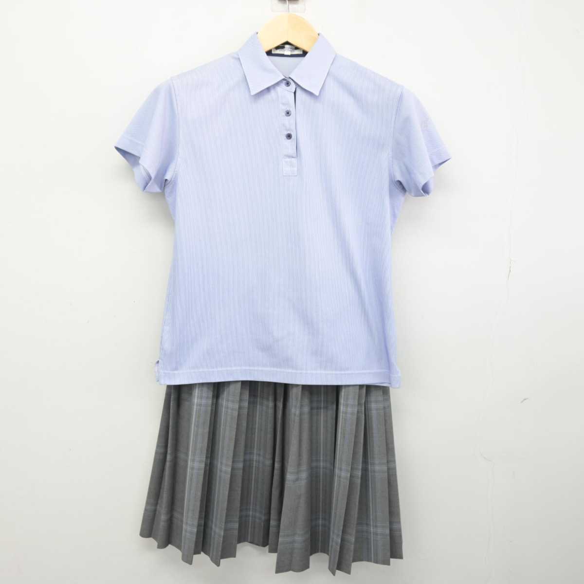 【中古】東京都 京華商業高等学校 女子制服 2点 (シャツ・スカート) sf052716