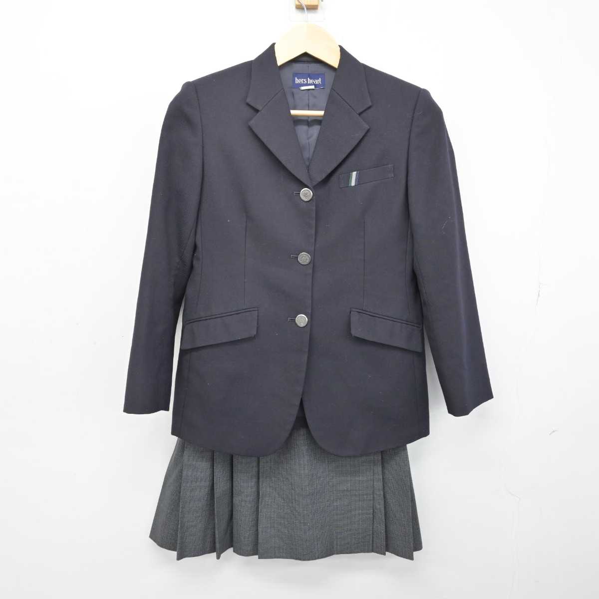 【中古】三重県 鈴鹿享栄学園鈴鹿高等学校 女子制服 2点 (ブレザー・スカート) sf052728