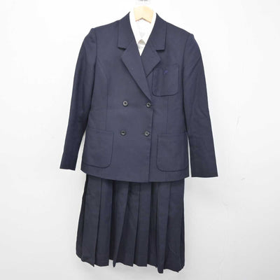 【中古】千葉県 日出学園高等学校 女子制服 3点 (ブレザー・シャツ・ジャンパースカート) sf052733