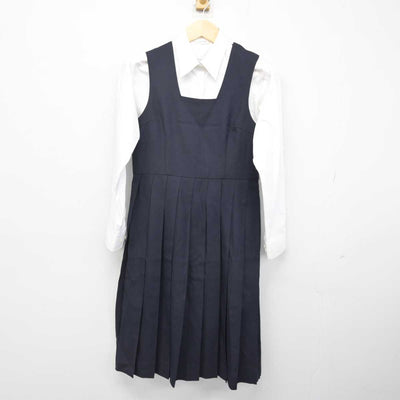 【中古】千葉県 日出学園高等学校 女子制服 3点 (ブレザー・シャツ・ジャンパースカート) sf052733