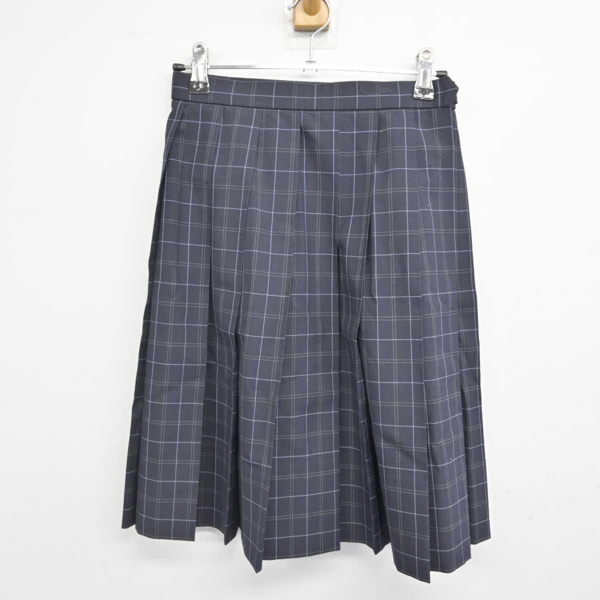 【中古】千葉県 日出学園高等学校 女子制服 3点 (ニットベスト・シャツ・スカート) sf052735