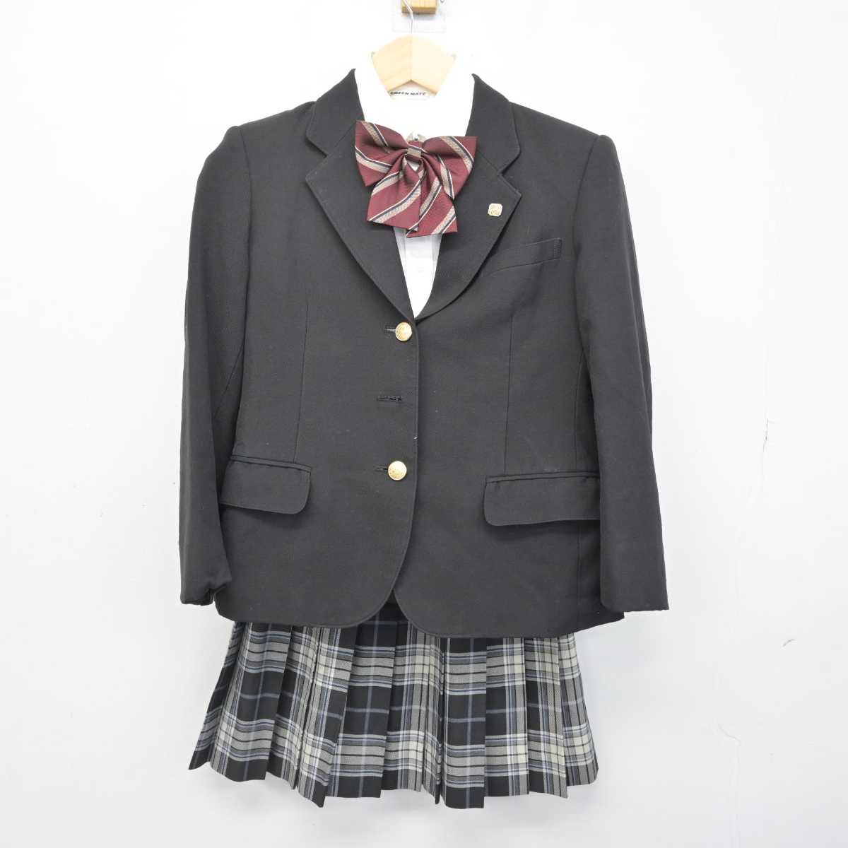 【中古】千葉県 西武台千葉高等学校 女子制服 5点 (ブレザー・シャツ・スカート) sf052737